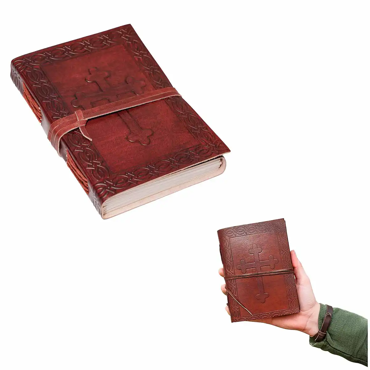 Leather Journal Celtic Cross Design Leather Journal Celtic Cross Design - Image 3