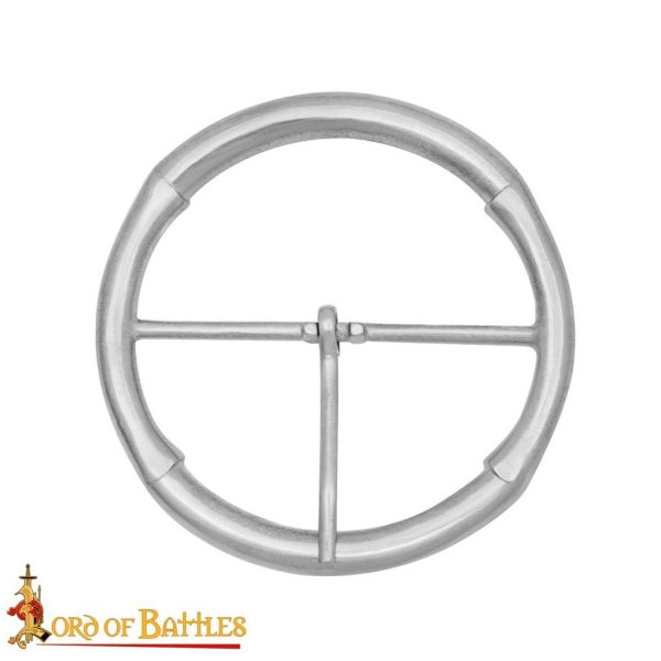 Medieval Steel Round Buckle 3.25 inches