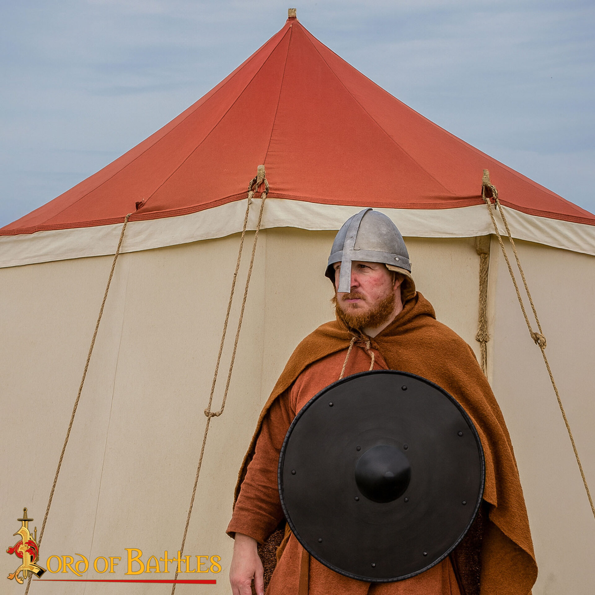 Hand-forged Viking Steel Round Shield -25174 1