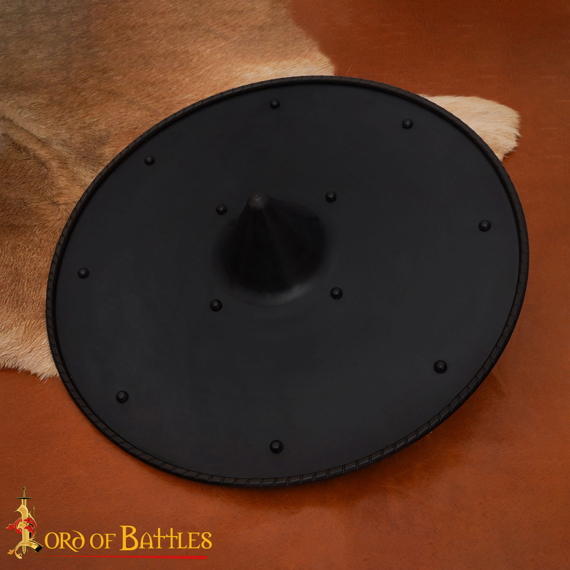 Hand-forged Viking Steel Round Shield -25174 4