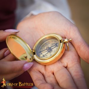 Adventurer's Solid Brass Pocket Compass