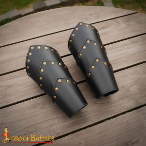 Medieval Fantasy Faux Leather Bracers