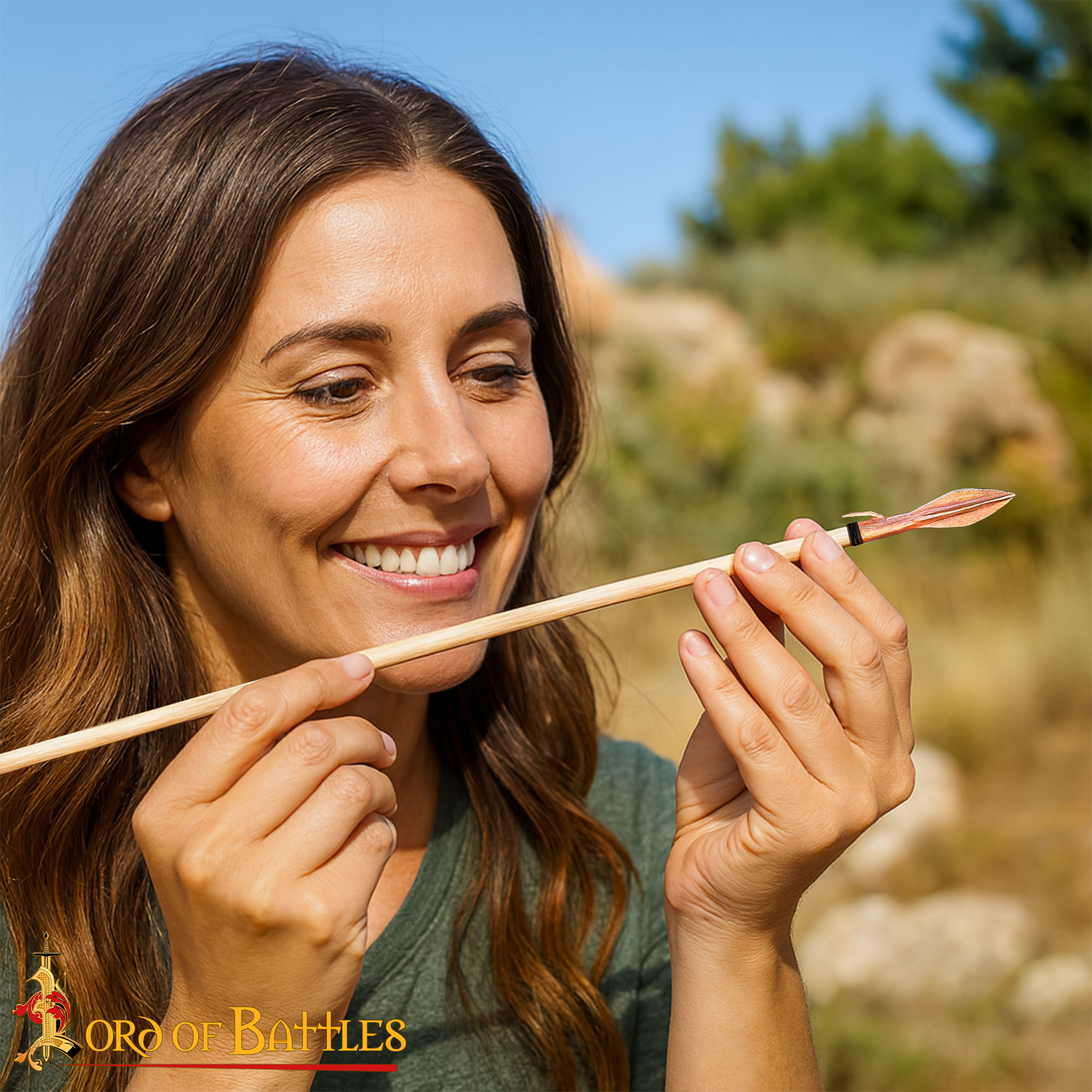 Lost-wax Cast Bronze Small Arrowhead-26437BZ 5