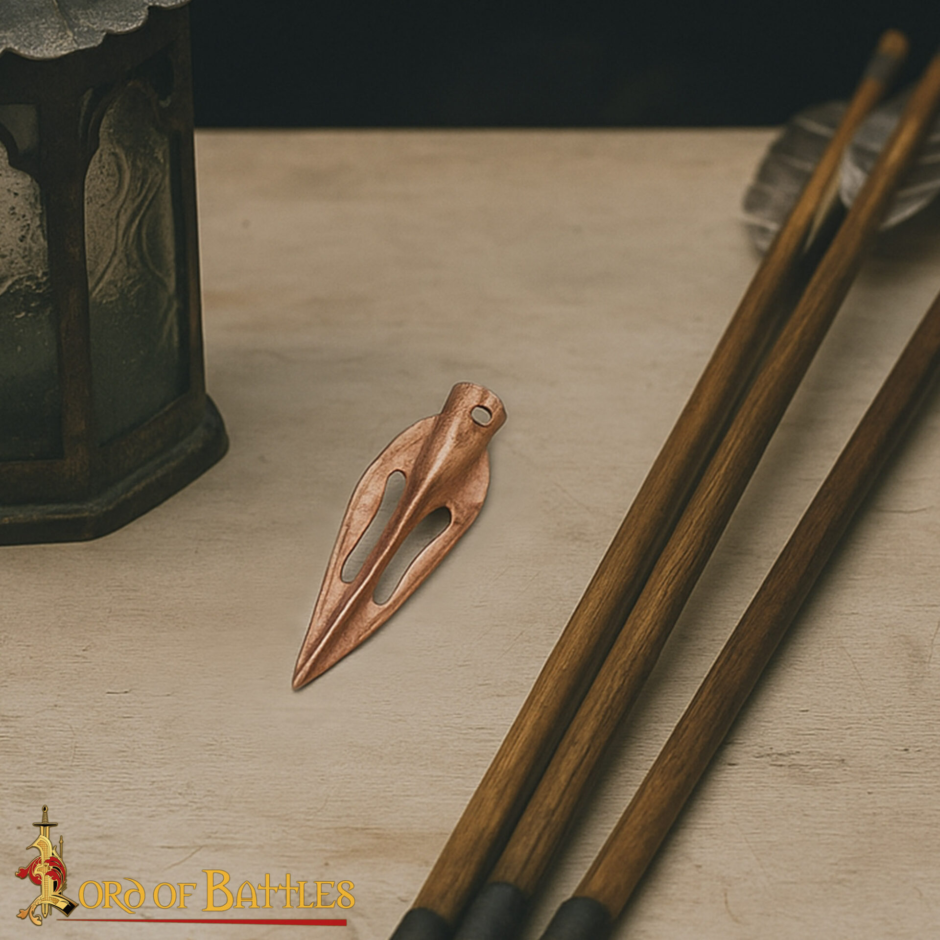 Lost-wax Cast Bronze Small Arrowhead-26439BZ 5