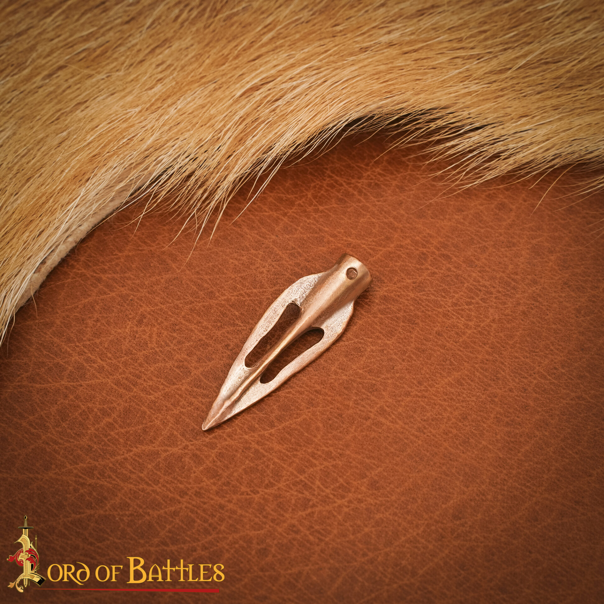 Lost-wax Cast Bronze Small Arrowhead-26439BZ