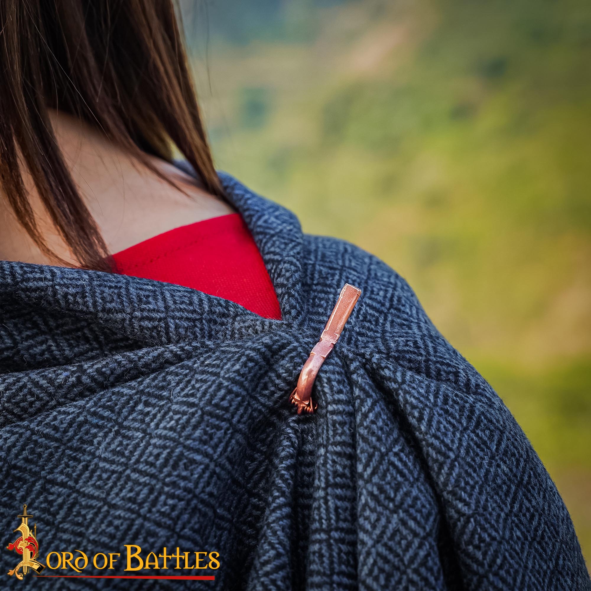 Lost-wax Cast Small Bronze Fibula-26434BZ-BZ 1