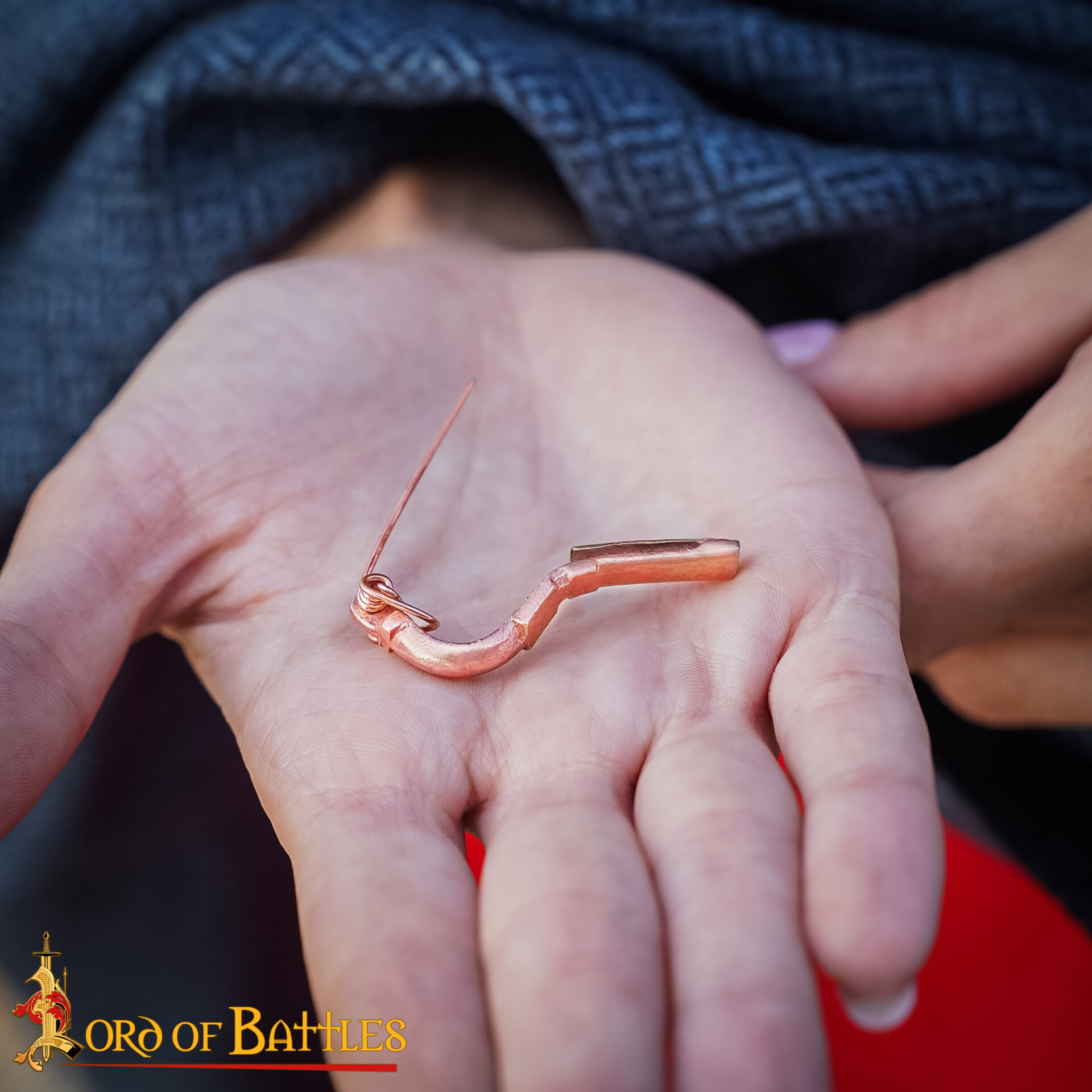 Lost-wax Cast Small Bronze Fibula-26434BZ-BZ 6