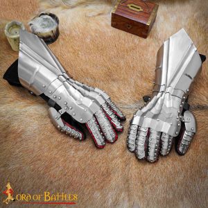 Medieval Steel Articulated Gauntlets Finger & Wrist Armor Protection