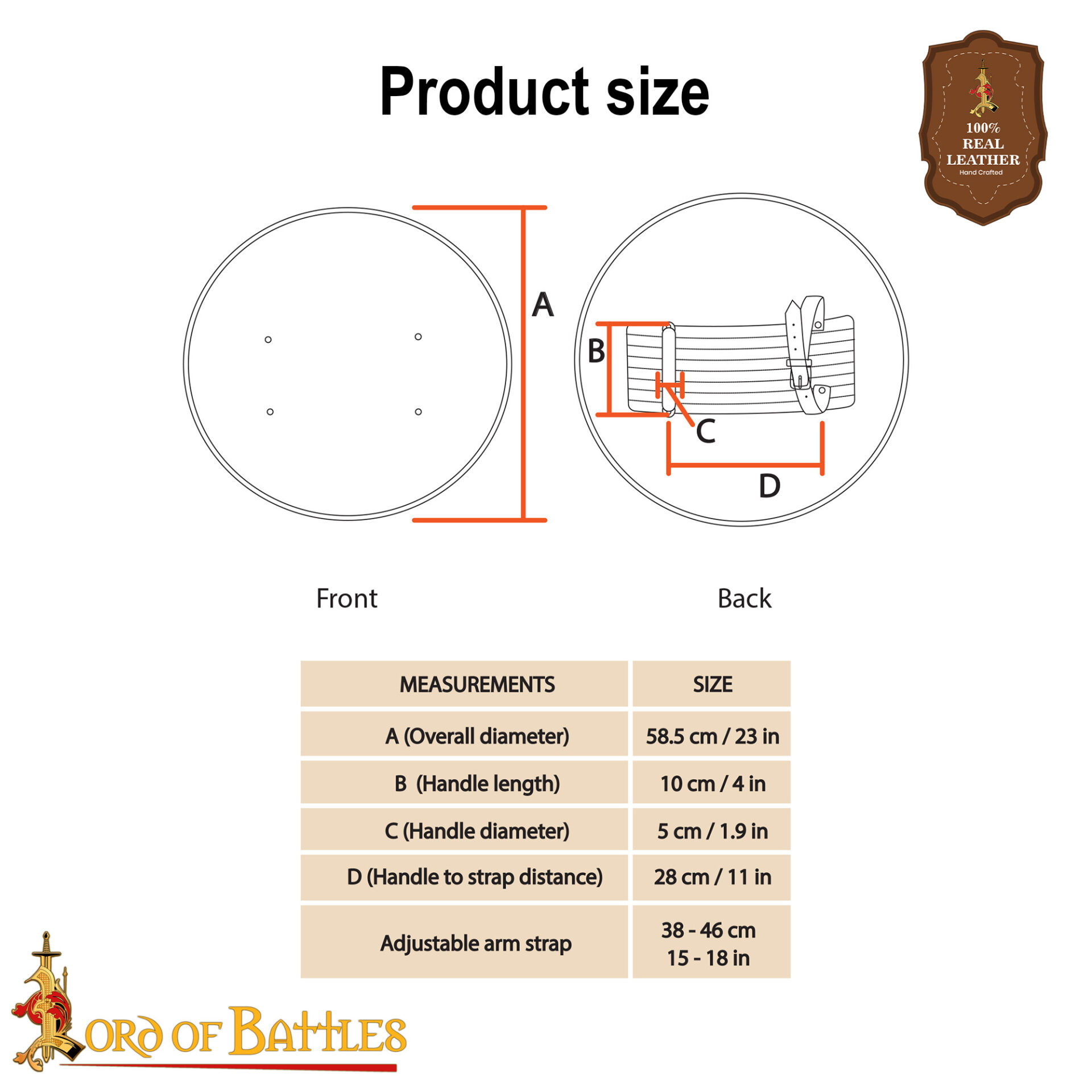Medieval Steel Round Shield-25189 2