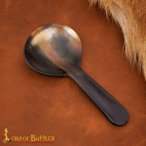 Viking Horn Spoon Hand-Carved Ethically Sourced Ox Horn