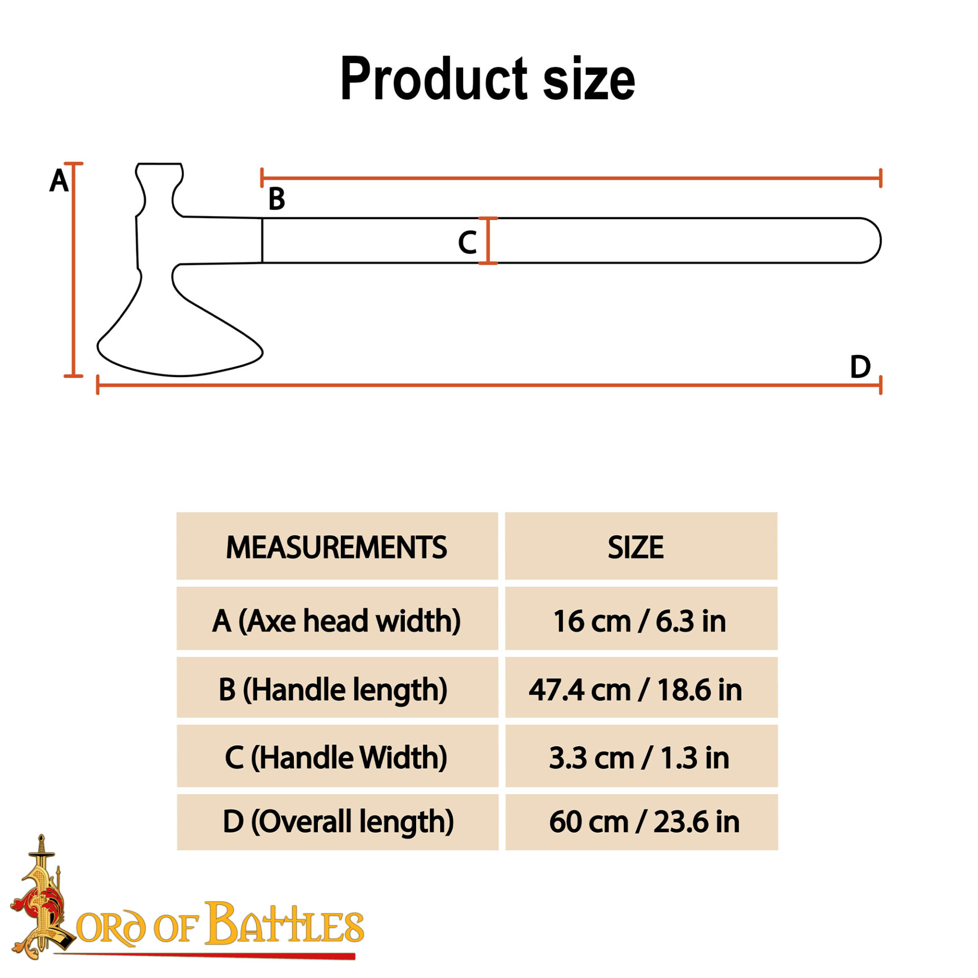 18th Century Hand-Forged Tomahawk Axe Hammer Poll Ash Handle - 25563-ASH 2