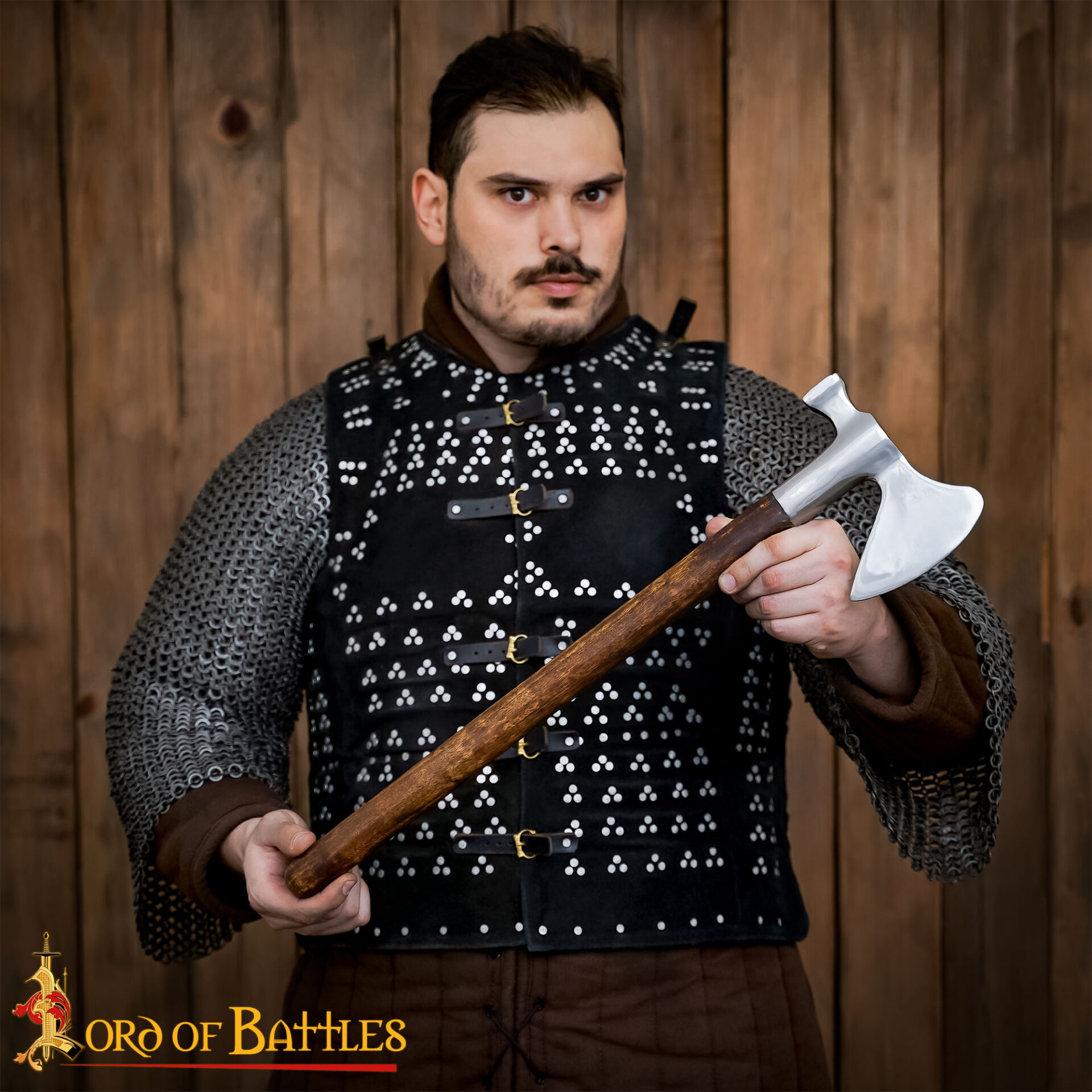 18th Century Hand-Forged Tomahawk Axe Hammer Poll Ash Handle-25563