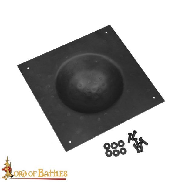 Square Shield Boss Handmade Steel Umbo for Roman Scutum Shields - Image 2