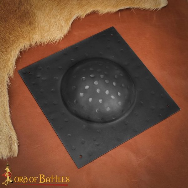 Square Shield Boss Handmade Steel Umbo for Roman Scutum Shields - Image 4