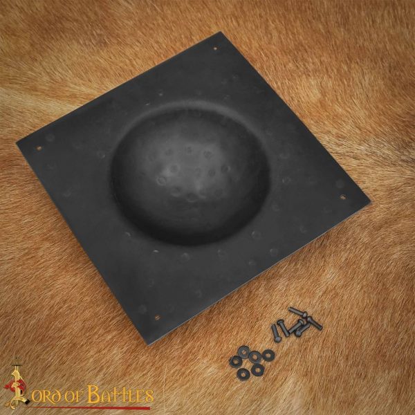 Square Shield Boss Handmade Steel Umbo for Roman Scutum Shields - Image 6