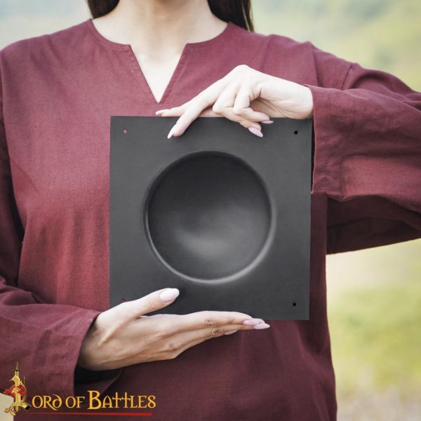 Square Shield Boss Handmade Steel Umbo for Roman Scutum Shields - Image 9