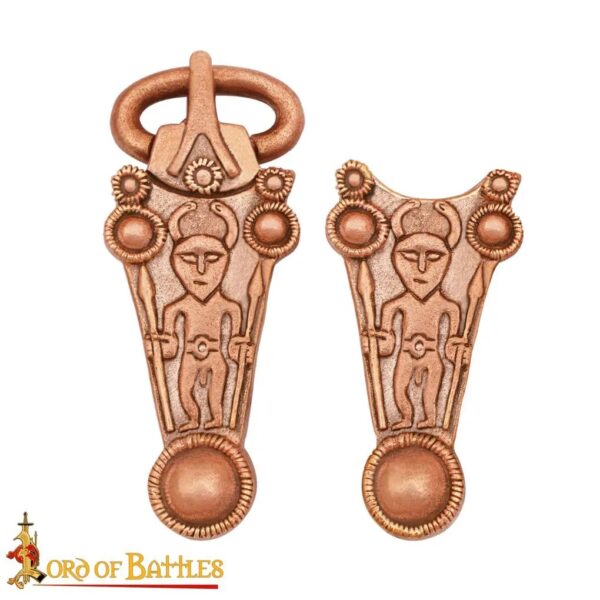 Celtic Belt Buckle and Belt End Crafted from Lost-wax Cast Bronze - Image 4
