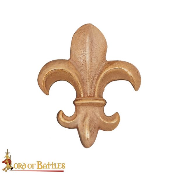Lost-wax Cast Bronze Fleur de Lys Belt Mount