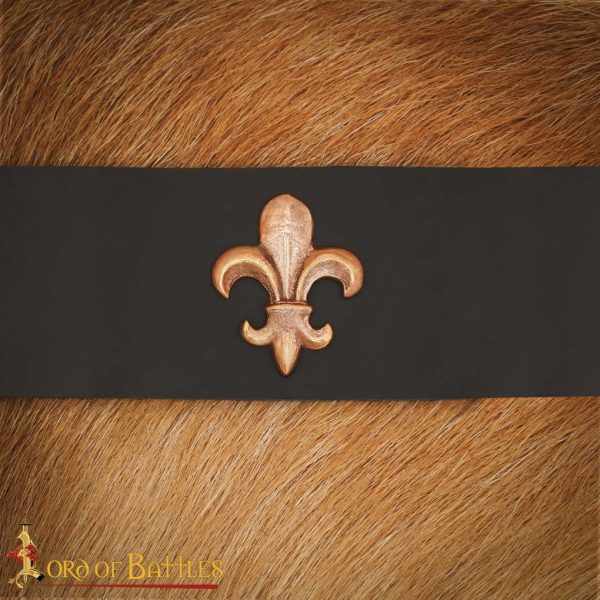 Lost-wax Cast Bronze Fleur de Lys Belt Mount - Image 5