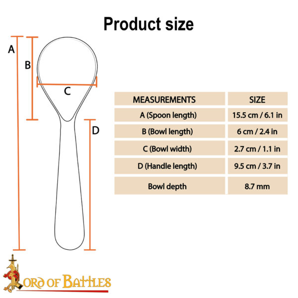 Viking Authentic Horn Spoon Handcrafted Genuine Horn Accessory - Image 3