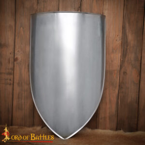 Medieval Right-Handed Steel Heater Shield Blank – 18 Gauge Steel