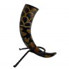 Iron Hand Forged Drinking Horn Rack Rustic Medieval Accessory