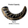 Medieval Viking Drinking Horn with Engraved Designs Handcrafted Genuine Ox Horn
