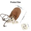 Gaming Bone Rune Set with Genuine Suede Drawstring Bag