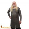 "Elite" Chainmail Hauberk, Historically Shaped 8mm 18gauge Mild Steel, Wedge Riveted Flat Rings with Alternating Solid Flat Rings