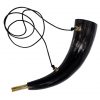 Blowing Horn / pibole / Hunting Call Genuine Ox Horn with Brass Mouthpiece