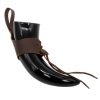 Medieval Drinking Viking Horn with Genuine Leather Holder