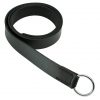 Medieval Leather Belt with Lustrous Steel Ring Buckle