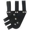 Medieval Angled Tri Buckle Rapier Frog Genuine Leather Frog