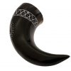 The Vegvisir Drinking Horn Engraved and Handcrafted from Genuine Ox Horn