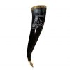 Triple Horns of Odin Drinking Horn With Brass Fittings Real Ox Horn