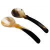 Medieval Viking Genuine Horn Spoon Set of 2 Functional Horn Accessory