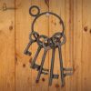 Medieval Dungeon Decorative Key Set of 5 Sturdy Cast Iron
