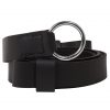 Leather Belt with Lustrous Steel Ring Genuine Leather Sword Hanging Belt