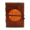 Handmade Journal with Celtic Spiral Design Genuine Leather Book Notes