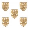 Heraldic Eagle Shield Belt Studs Pure Solid Brass