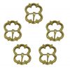 Medieval Brass Belt Buckle Set of 5 Fully Functional Accessory