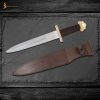 Viking Dagger with Tri Lobed Pure Solid Brass Pommel
