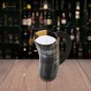 Medieval Viking Horn Tankard Beer Mug Handcrafted Genuine Ox Horn