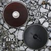 Viking Dark Warrior Functional Wooden Shield with Steel Umbo