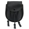 Medieval Sporran with Braided Tassels Handcrafted Genuine Leather