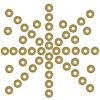 Loose Pure Brass Washers Set of 50 Pieces Armor and Leather Equipment