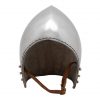 Bascinet Helm with Padded Inner and Leather Chin Strap 16 gauge