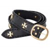 Medieval Crusader Genuine Leather Belt Pure Brass Cross Belt Mount
