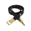 Medieval Leather Belt with Pure Brass Details