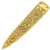 Celtic Knotwork Pure Solid Brass Belt End Chape Functional Clothing Accessory
